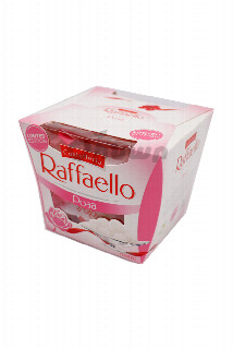 00-00050596 Կոնֆետներ «Raffaello» վարդ 150գ 1920 ռուսաստան   Խրթխրթան կոկոսային կոնֆետներ՝ ամբողջական նուշով և վարդի համով։.jpg