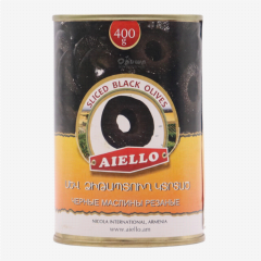 00-00009749 Olive "Aiello" black sliced ​​400g