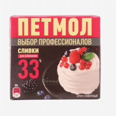 00-00047397 Creamy cream "Petmol" 33% 500ml