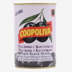 00-00009767 Оливки "Coopoliva" черная шелковица 300г