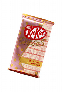 00-00030758 Շոկոլադե սալիկ «KitKat Senses» Rose Gold 112գ   ռուսաստան   Շոկոլադ սպիտակ՝ ելակի համով և կաթնային շոկոլադ խրթխրթան վաֆլիով  ;.jpg