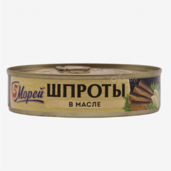 00-00023721 Canned fish "5 Морей" Sprat 160g