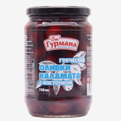 00-00055230 Оливки "От Гурмана" с косточкой каламата 400г