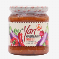 00-00024029 Canned "Yan" spicy eggplant caviar 470g