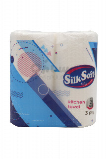 00-00022344  Անձեռոցիկ խոհանոցի «Silk Soft» Soft and Strong եռաշերտ  2հատ