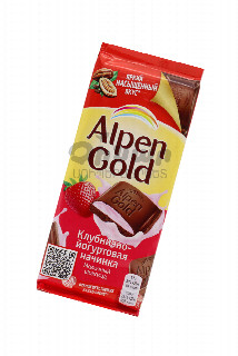 00-00031314 Շոկոլադե սալիկ «Alpen Gold» ելակ 90գ 300 ուկրանիա Կաթնային շոկոլադ ելակի միջուկով ;.jpg