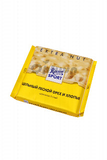 00-00052791   Շոկոլադե սալիկ «Ritter Sport» սպիտակ 100գ  920 Գերմանիա Շոկոլադե սալիկ ՝  սպիտակ բոված անտառային ընկույզով և խրթխրթան փաթիլներով;.jpg