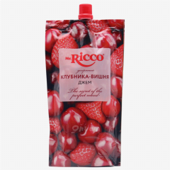 00-00037760 Jam "Mr.Ricco" Strawberry and Cherry 300g